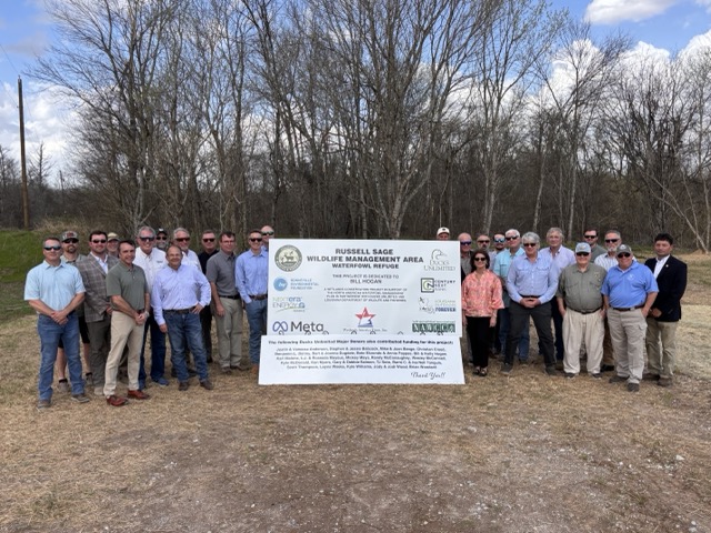 Image for Ducks Unlimited Dedicates Completed Russell Sage WMA Project to Longtime Conservation Leader Bill Hogan