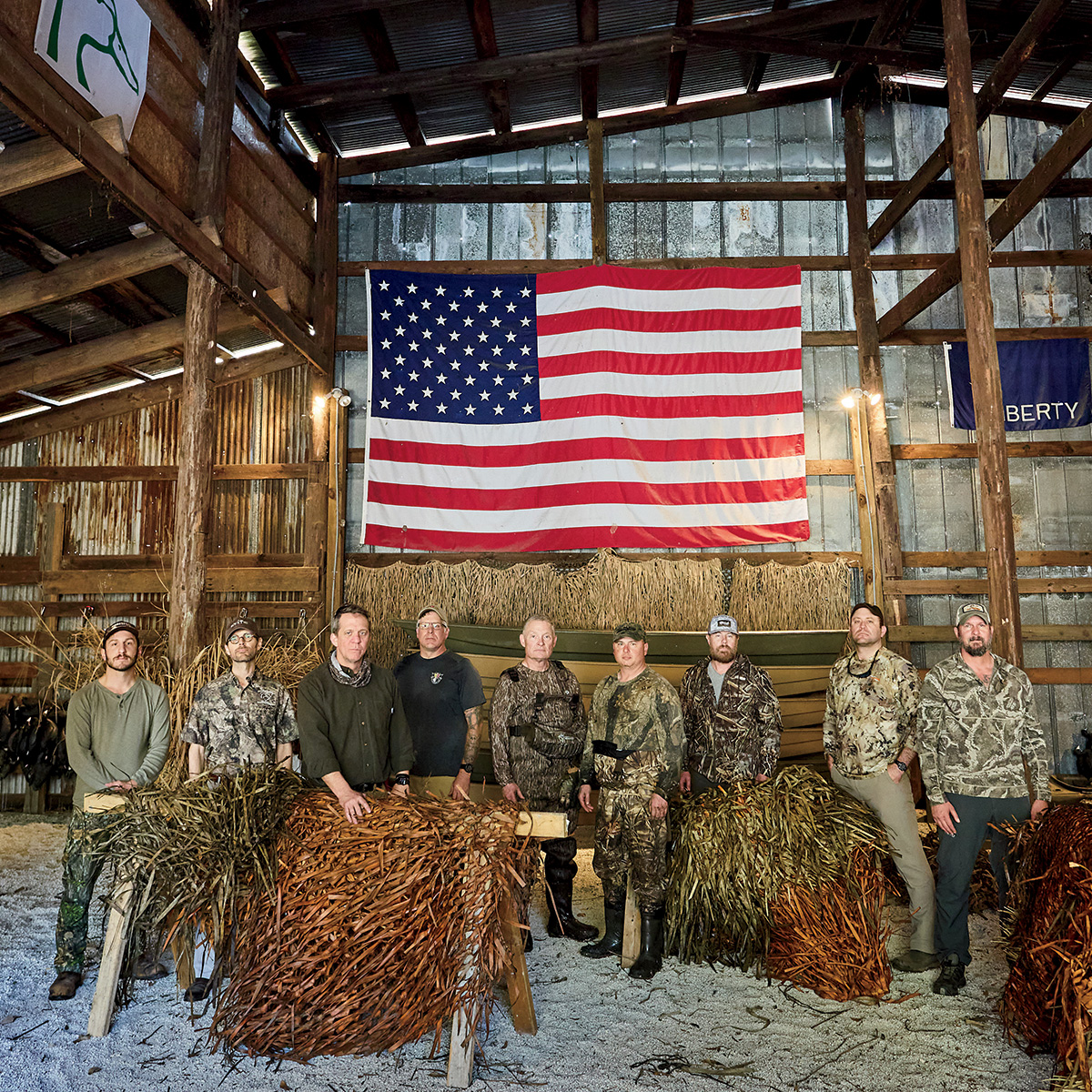 The 2025 warrior hunt was organized by the Andy Quattlebaum and Blackwell Family Foundation and by Quilts of Valor. Veterans taking part in the annual event enjoy waterfowling in some of the Lowcountry’s most storied locations. Photo by Peter Frank Edwards