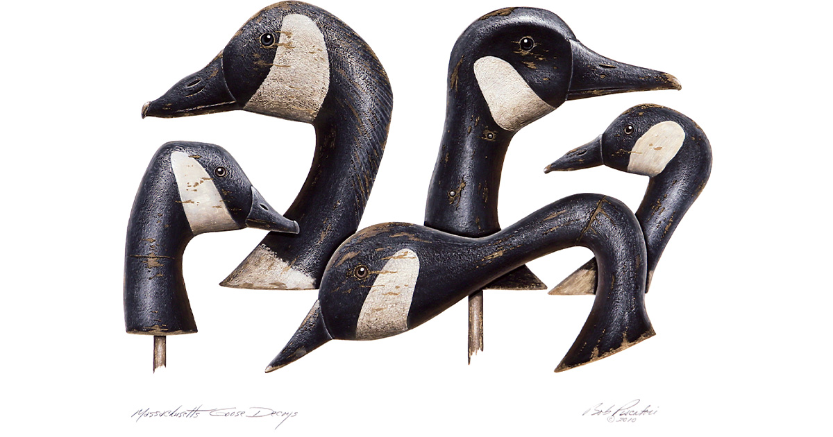 BOB PISCATORI, MASSACHUSETTS GOOSE DECOYS