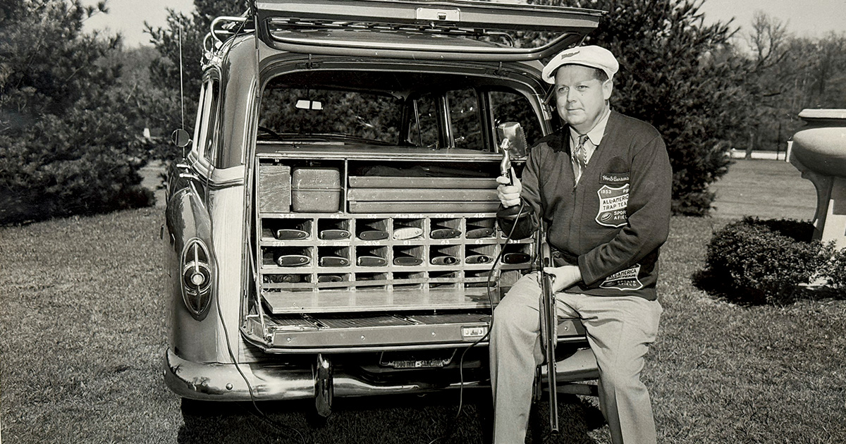 Herb Parsons thrived as much behind the microphone as he did  behind the gun, captivating audiences with his rapid-fire monologue. Photo courtesy of Winchester Arms