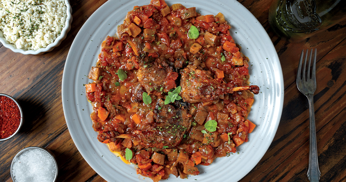 Image for A Taste of Italy: Slow-Cooker Duck Leg Cacciatore